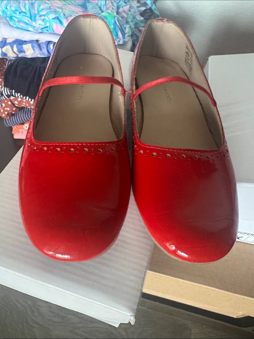 Elephantito Red Patent Sasha Ballerina Flat
